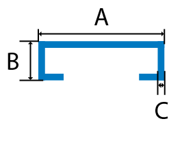 Aluminum Diamond Grip cross section